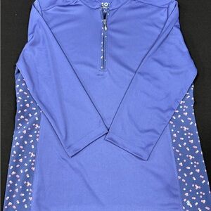 IZOD GOLF Women's Blue Long Sleeve Top